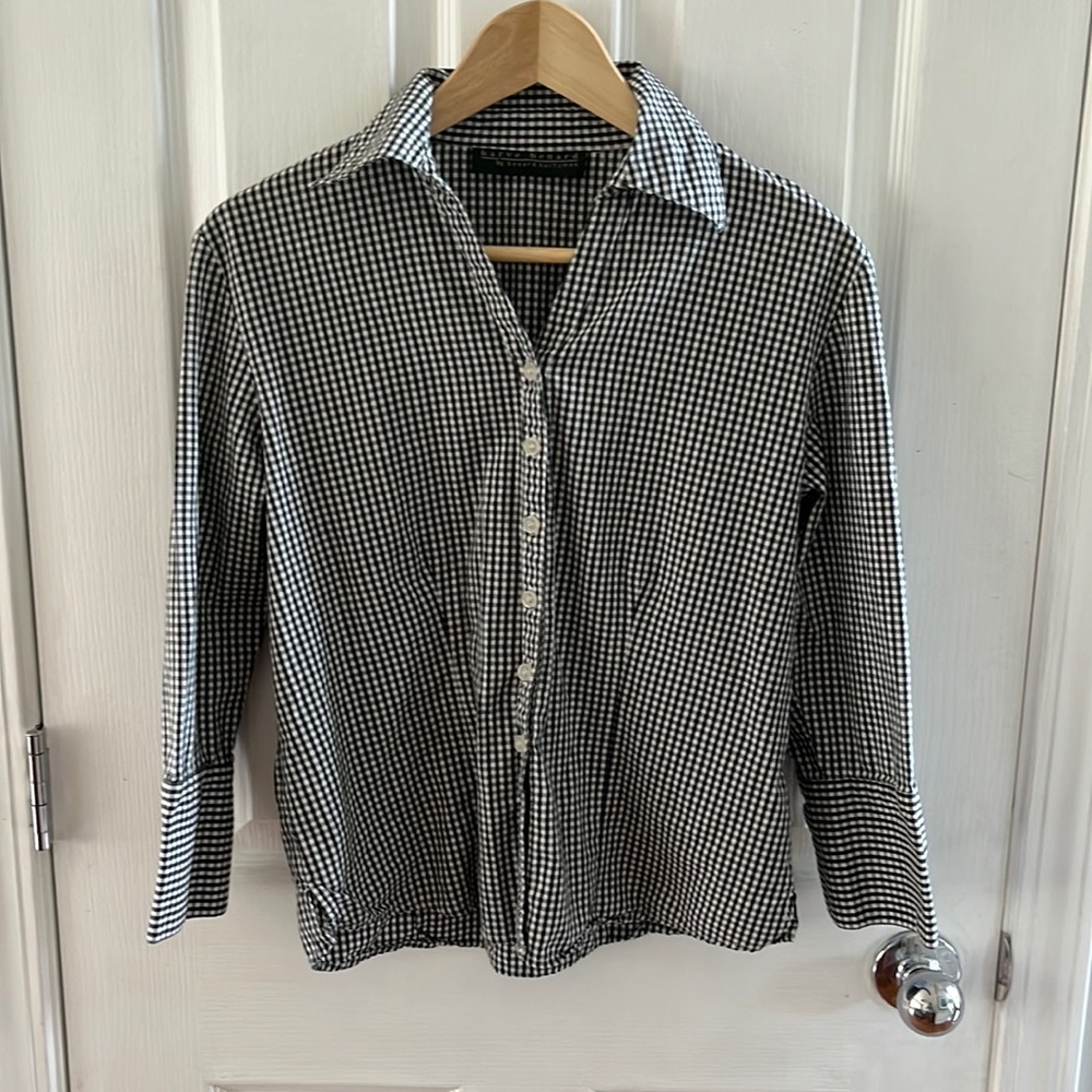Harve Benard gingham button down, S